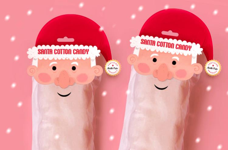 圣誕老人形象的棉花糖包裝設(shè)計(jì) 圣誕老人形象的棉花糖包裝設(shè)計(jì)