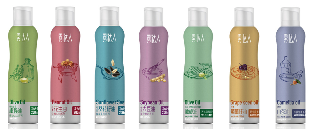 噴霧油品牌全案策劃，食用油品牌策劃包裝 - 上海美御